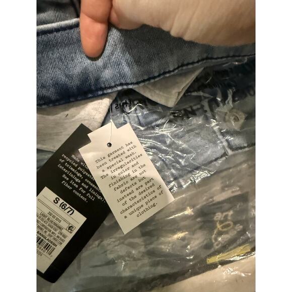 NWT art class Size Small 6/7 Boy Kid Unisex Snap Button Hood Denim Jacket Light - Picture 7 of 10